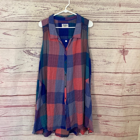 Anthropologie Holding Horses sleeveless button down summer dress - Picture 2 of 6